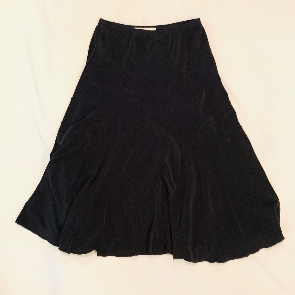 Semi-circular, black, panel skirt